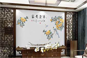 贵州森佰汇航空纤维墙咔（富贵荣华）