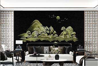 贵州森佰汇航空纤维墙咔（湖光山色）